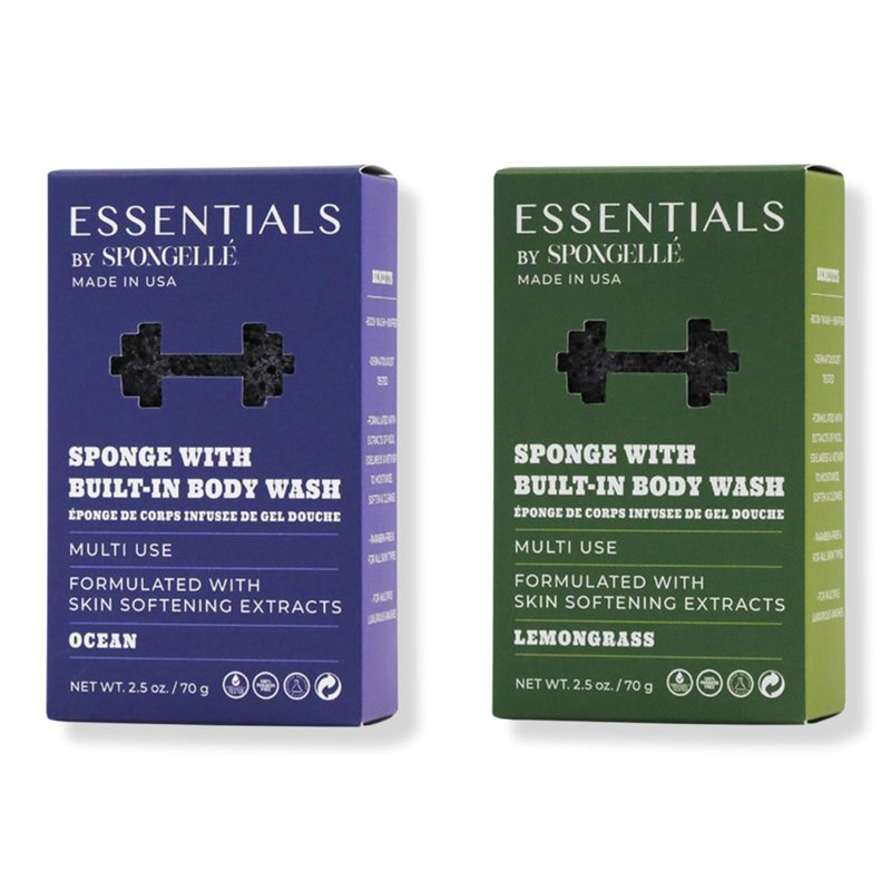 Essentials by Spongelle Men's Clean Bundle - Ocean & Lemongrass