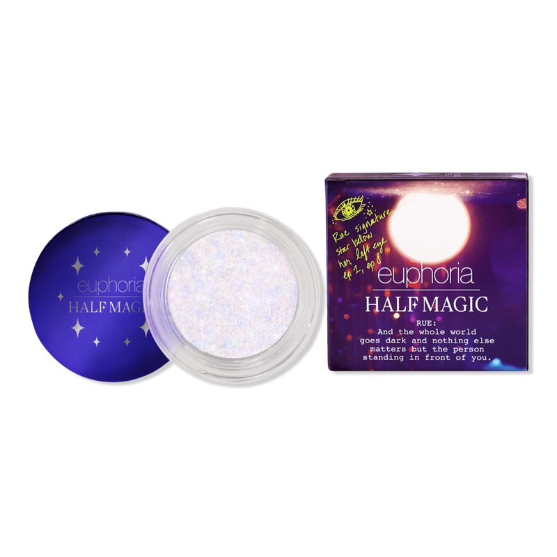 EUPHORIA X HALF MAGIC Glitterpuck Pressed Fairy Dust for Eyes, Face + Body - Feel Something