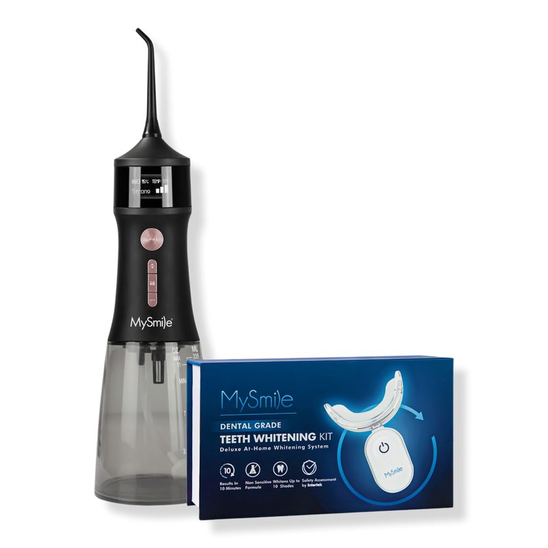 Everyday Smile Bundle – LP221 UVC Water Flosser and Advanced Teeth Whitening Kit - Black