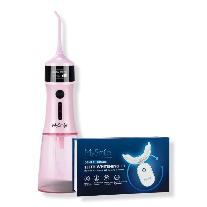 Everyday Smile Bundle – LP221 UVC Water Flosser and Advanced Teeth Whitening Kit - Pink