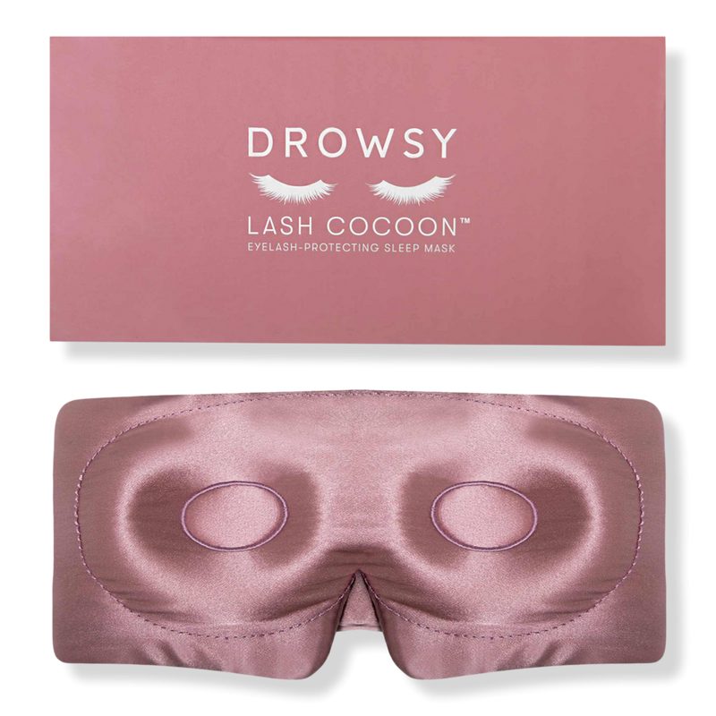 Eyelash Protecting Silk Sleep Mask - Damask Rose