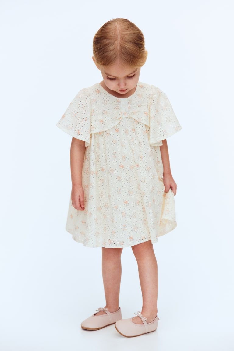 Eyelet-Embroidered Cotton Dress