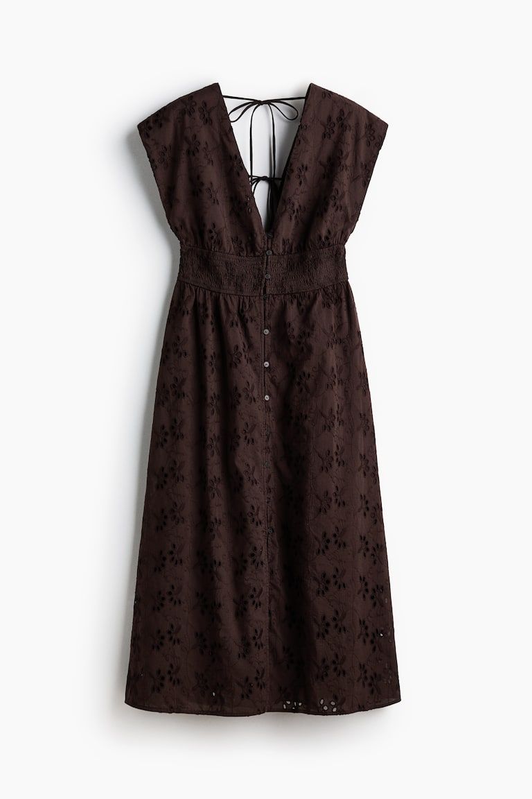 Eyelet-Embroidered Cotton Dress