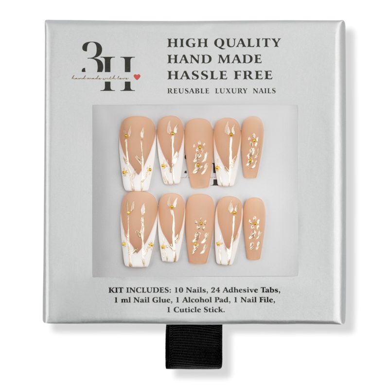 Fall Fields Medium Square Press-On Nails - Xsmall