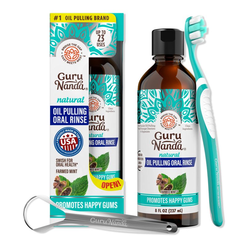 Farmed Mint Oil Pulling Oral Rinse with Essential Oils & Vitamins