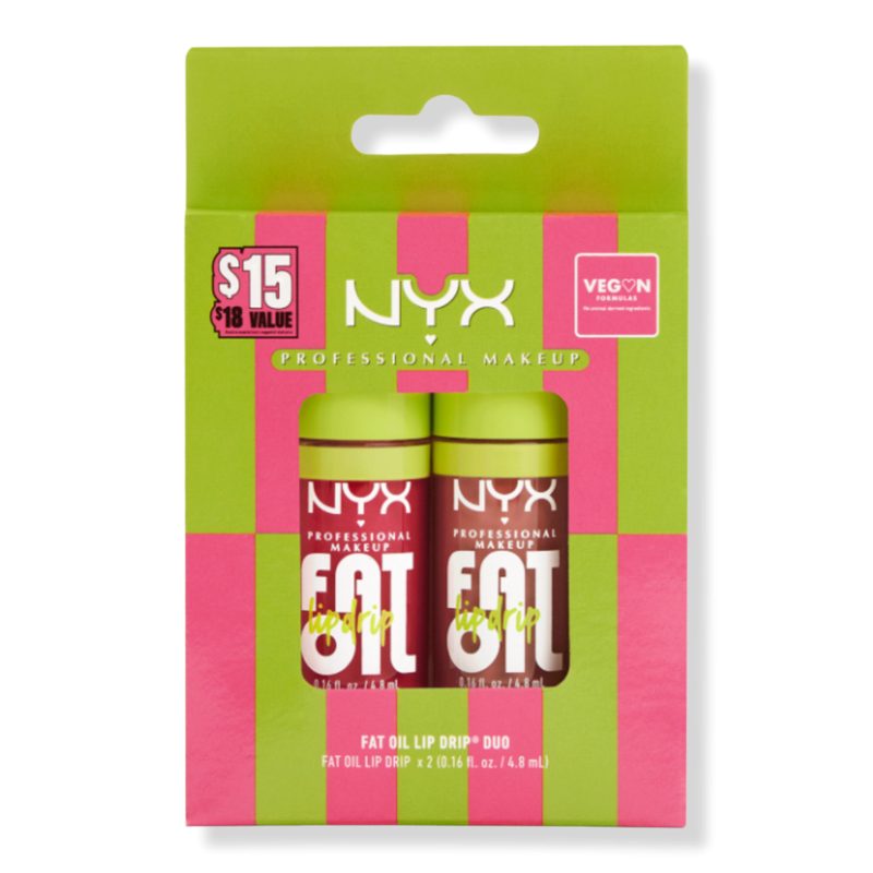 Fat Oil Lip Drip Lip Oil Duo - Supermodel & Chillin Like a Villian