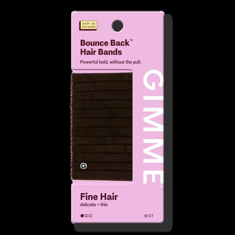 Fine Hair Bands - Dark Brown