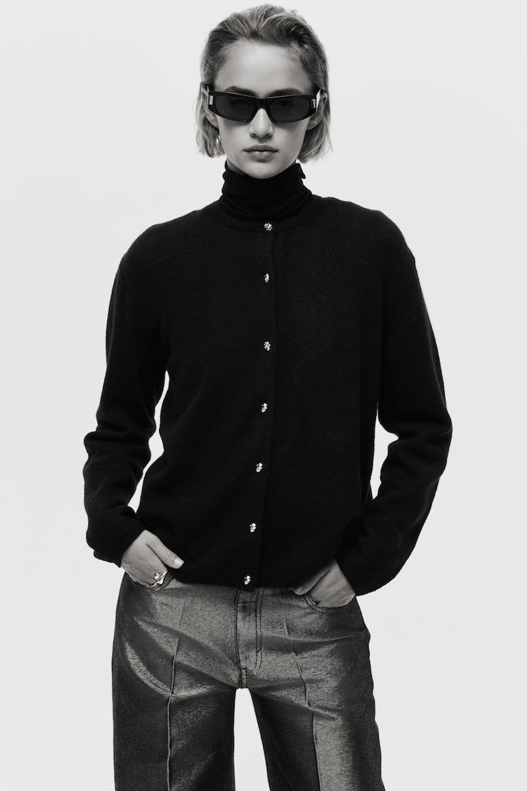 Fine-Knit Cardigan