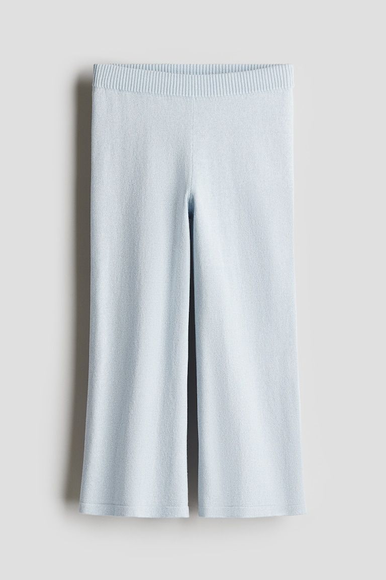 Fine-Knit Glittery Leggings