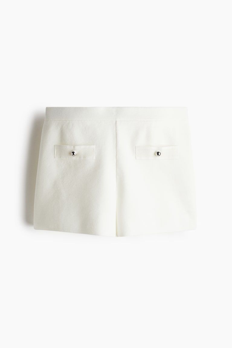 Fine-knit shorts