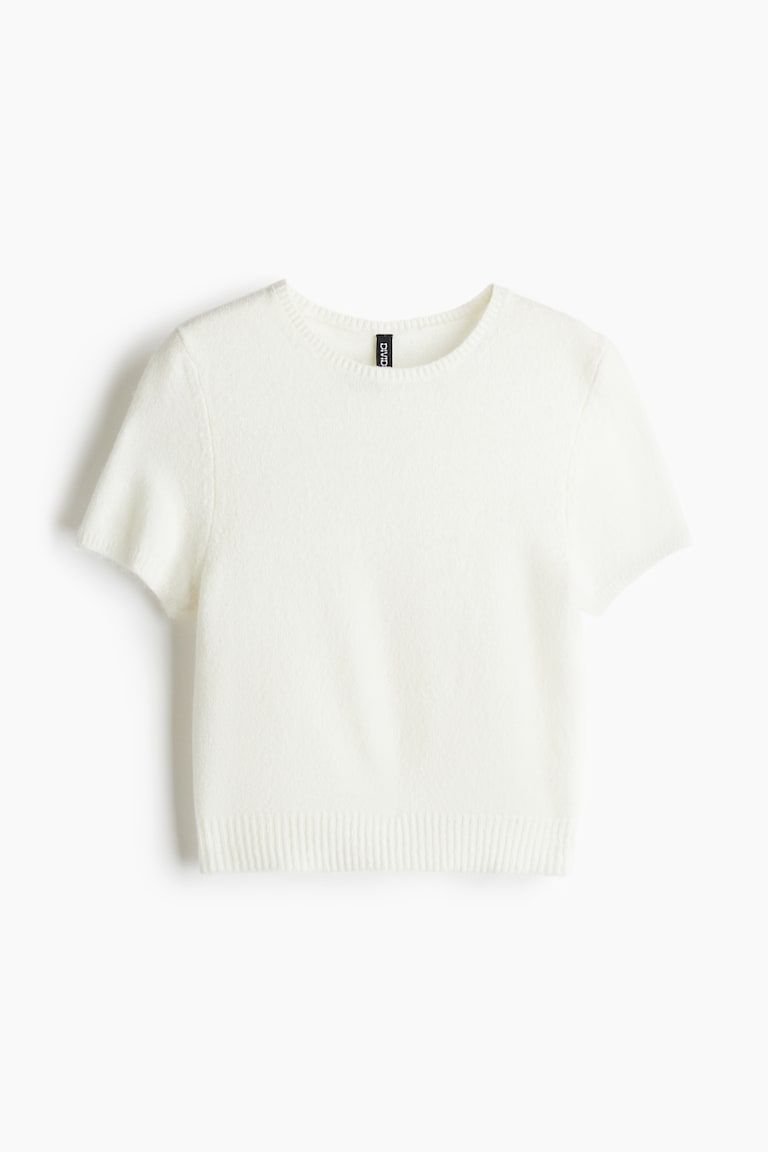 Fine-knit T-shirt