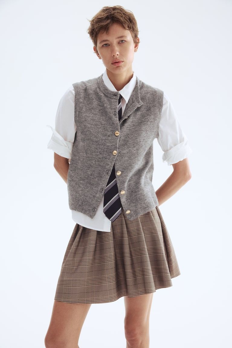 Fine-Knit Vest