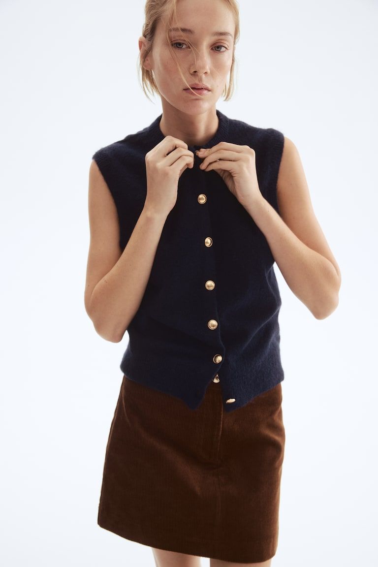 Fine-Knit Vest