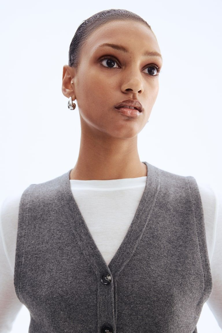 Fine-Knit Vest