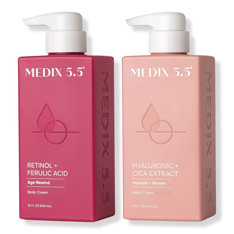 Firm + Hydrate Duo | Retinol + Ferulic Acid Body Cream, Hyaluronic Acid + Cica Body Cream