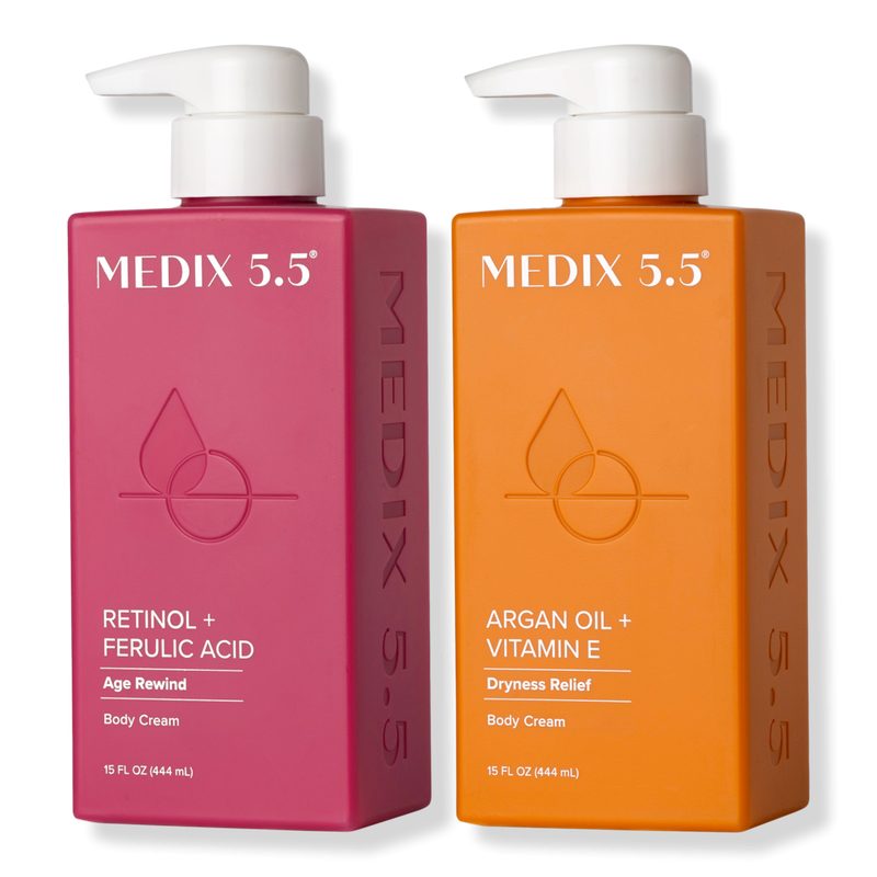 Firm + Replenish Duo | Retinol + Ferulic Acid Body Cream, Argan Oil + Vitamin E Body Cream