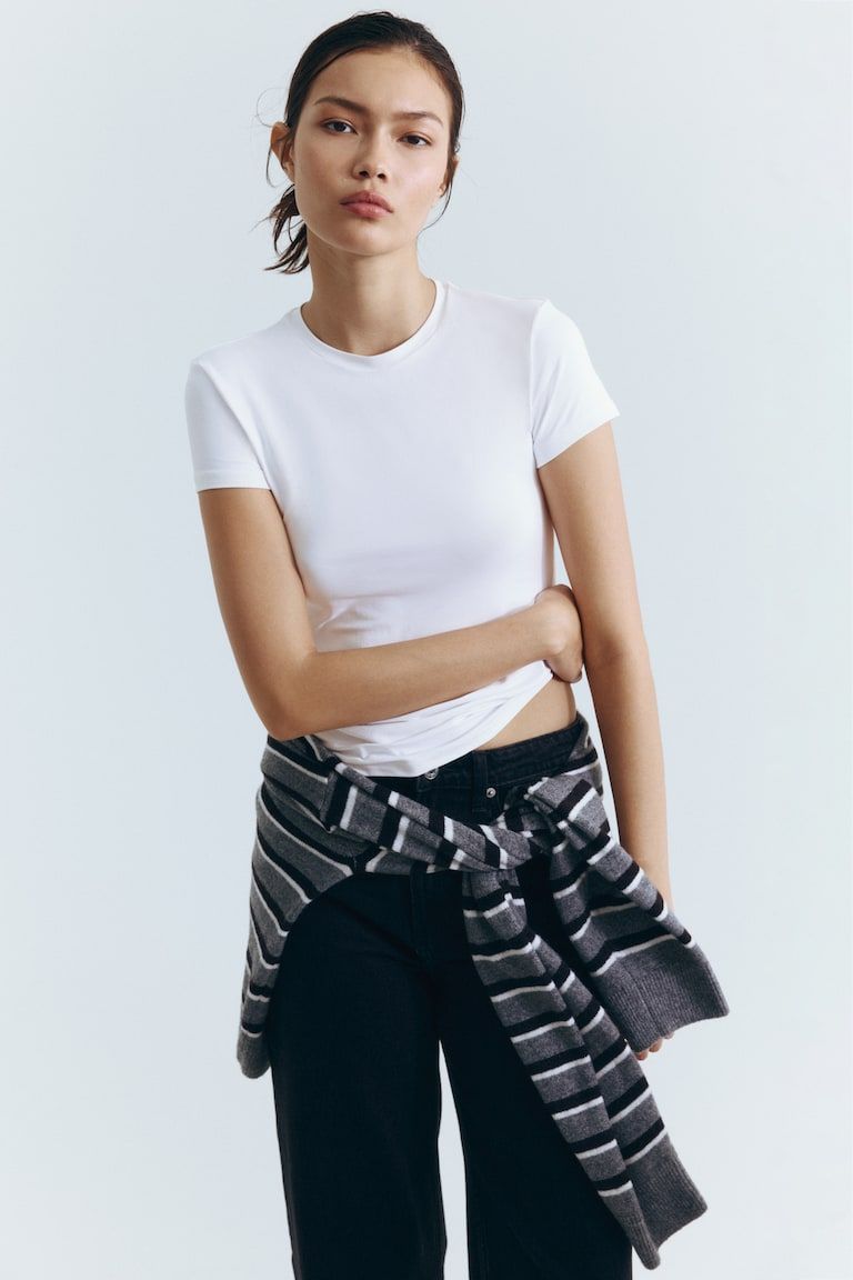 Fitted Microfiber T-shirt