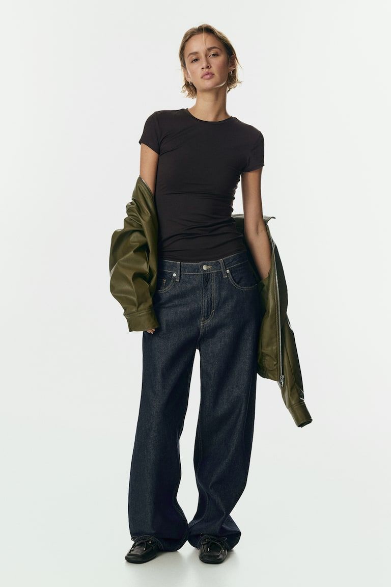 Fitted Microfiber T-shirt