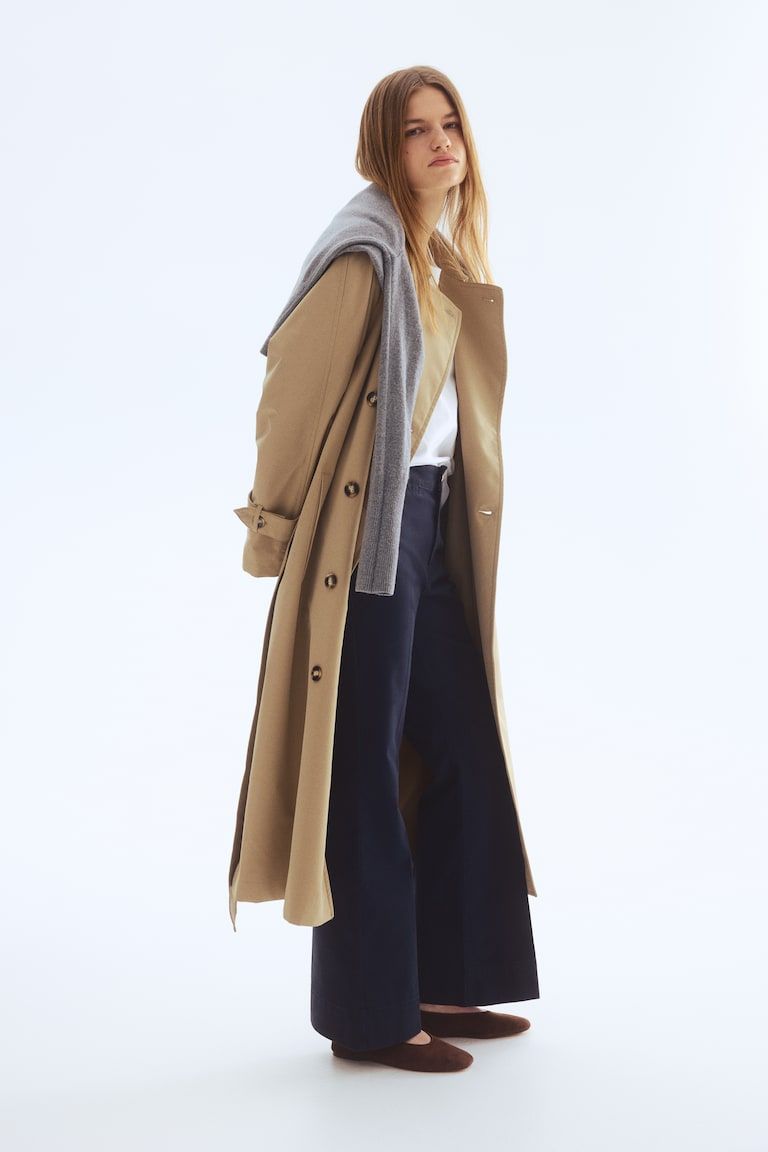 Flared Canvas Pants