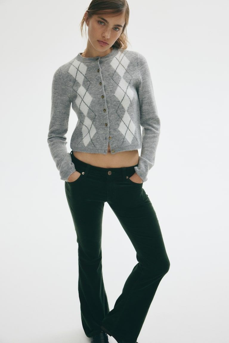 Flared Corduroy Pants