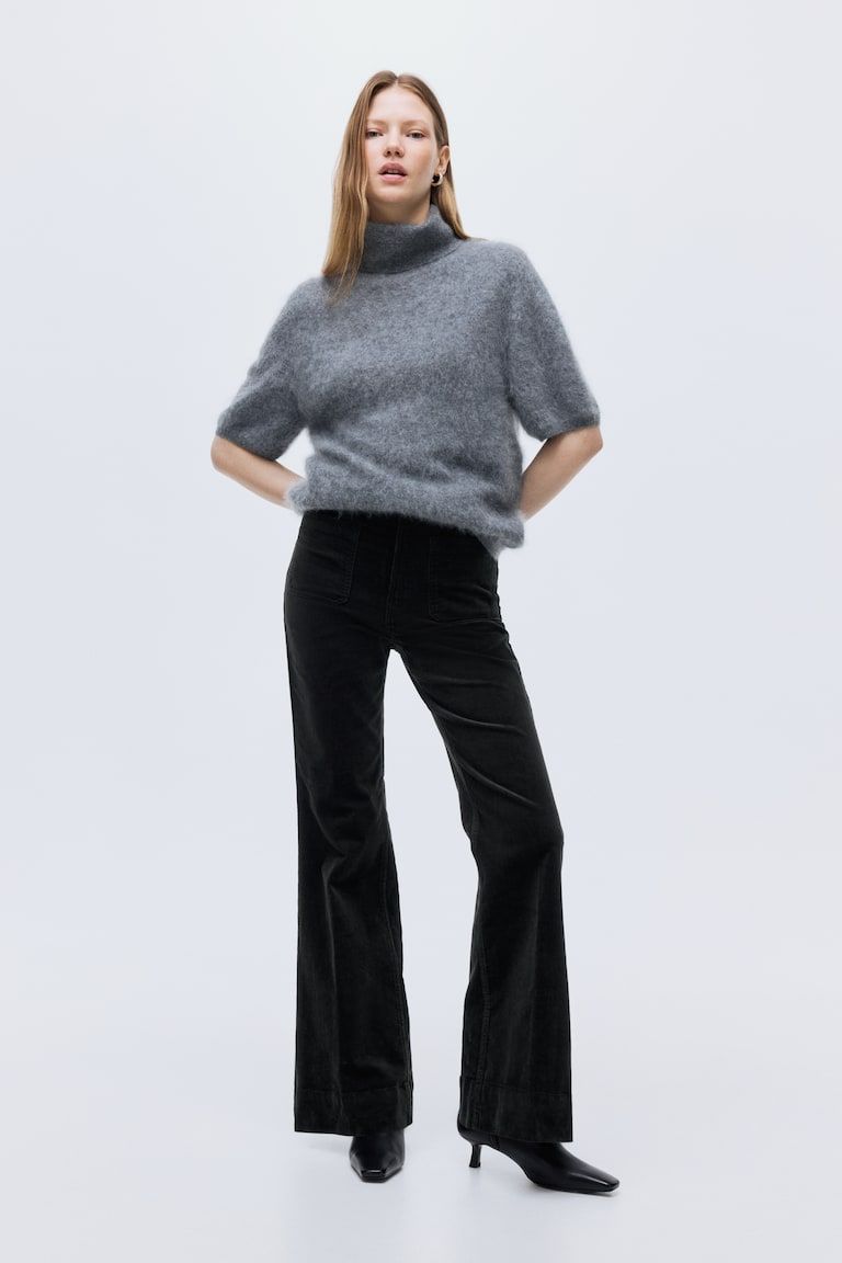 Flared Corduroy Pants