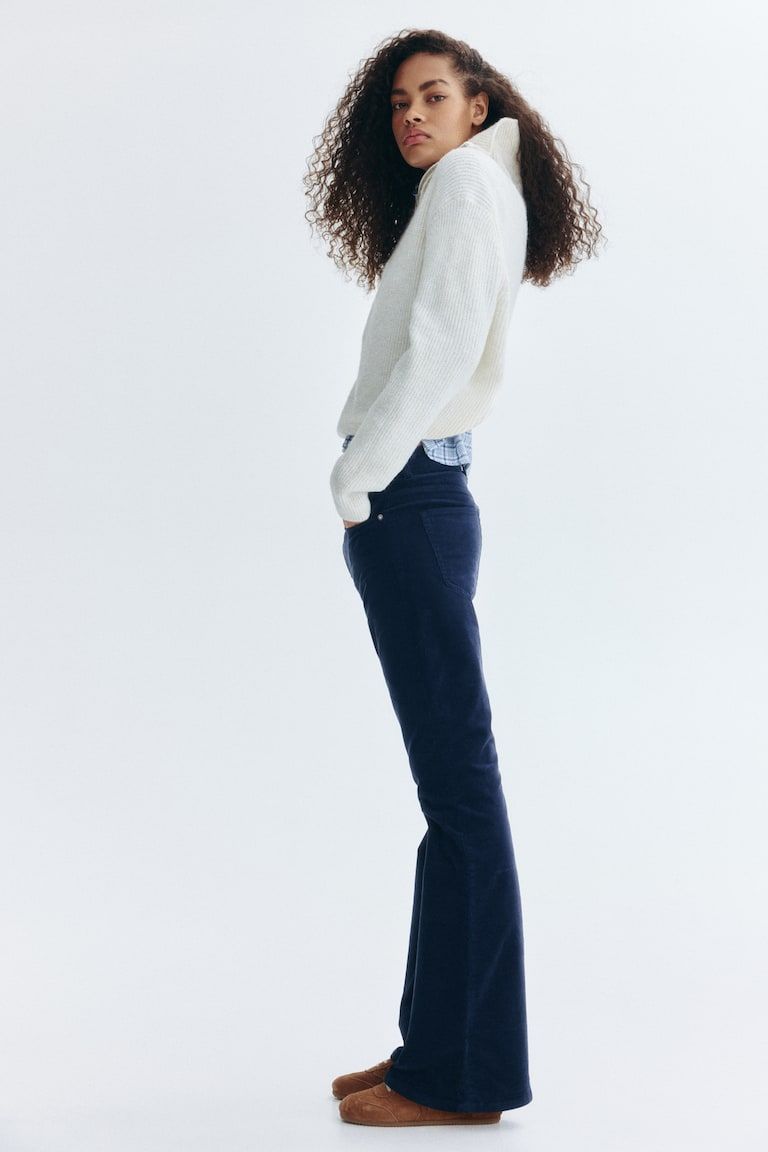 Flared Corduroy Pants