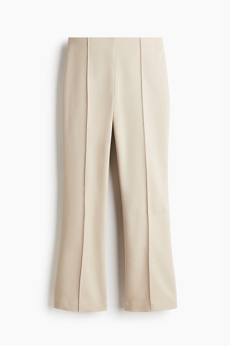 Flared Crease-Front Pants
