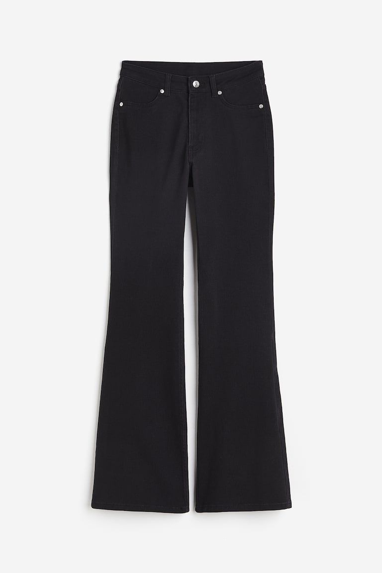 Flared Twill Pants
