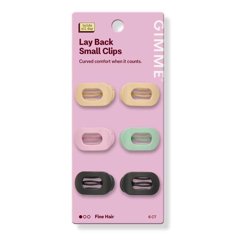 Flat Lay Mini Claw Clip for Fine Hair