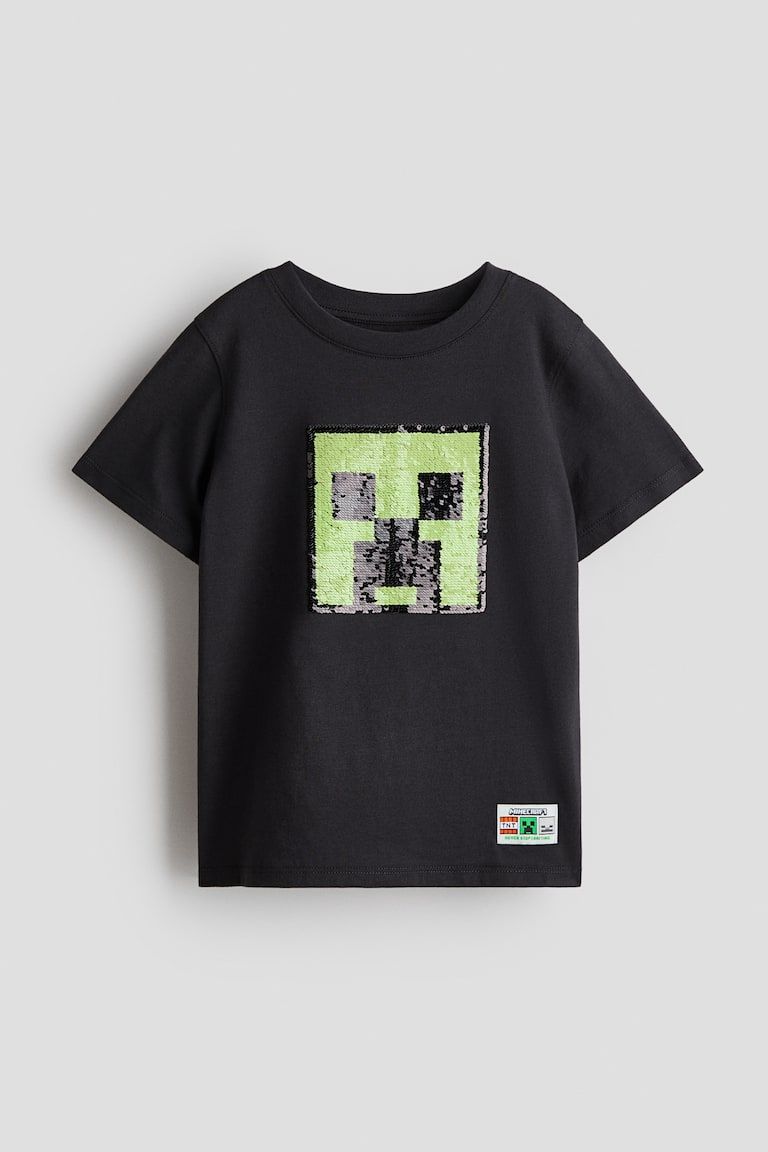 Flip-sequin T-shirt