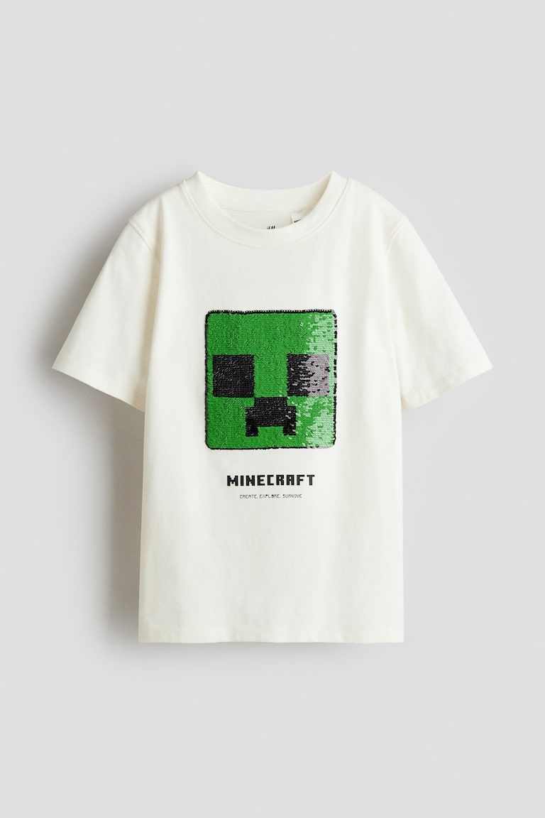 Flip-sequin T-shirt