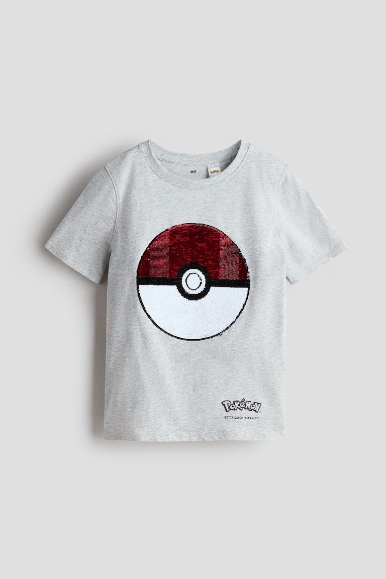 Flip-sequin T-shirt