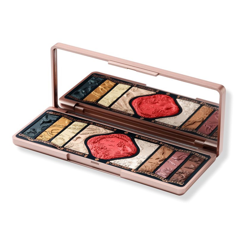 Floral Engraving Phoenix Makeup Palette - 01 Gold Brown