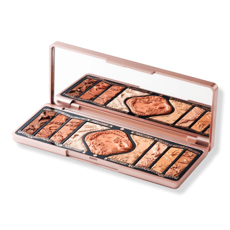 Floral Engraving Phoenix Makeup Palette - 02 Retro Brown