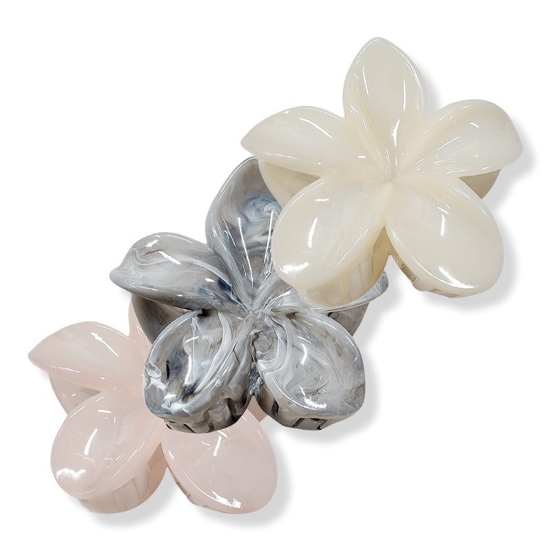 Floral Grace Claw Hair Clips
