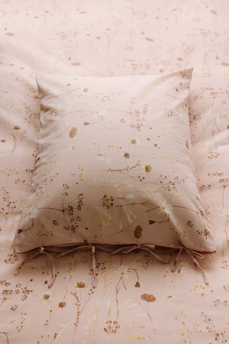 Floral-Print Twin Duvet Cover Set