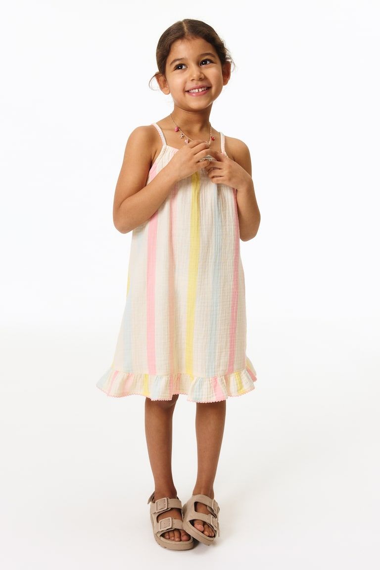 Flounced Strappy Dress