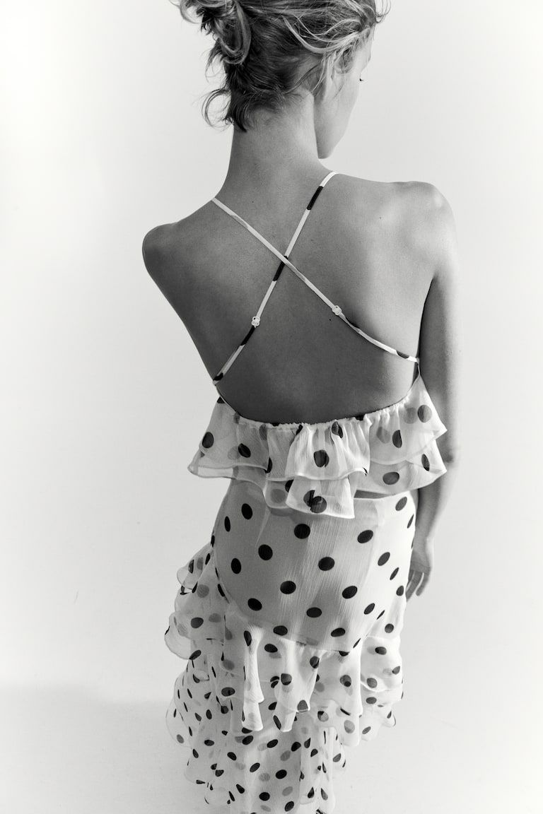 Flounced Strappy Top
