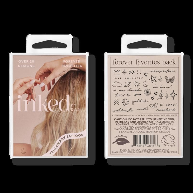 Forever Favorites Temporary Tattoo Pack