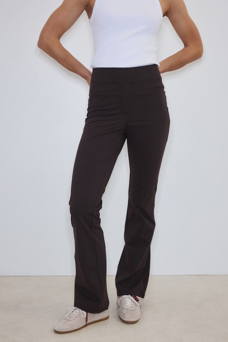 Four-Way Stretch Flared Pants