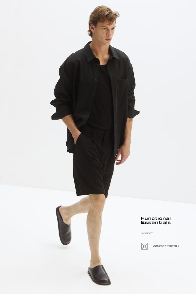 Four-Way Stretch Loose-Fit Shorts