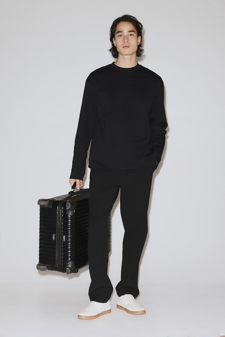 Four-Way Stretch Regular-Fit Pull-On Pants