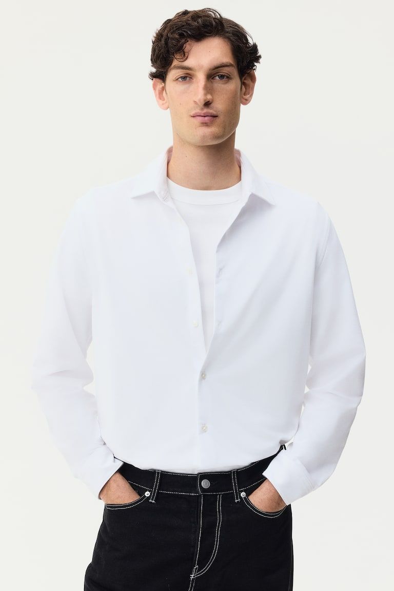Four-Way Stretch Slim-Fit Shirt