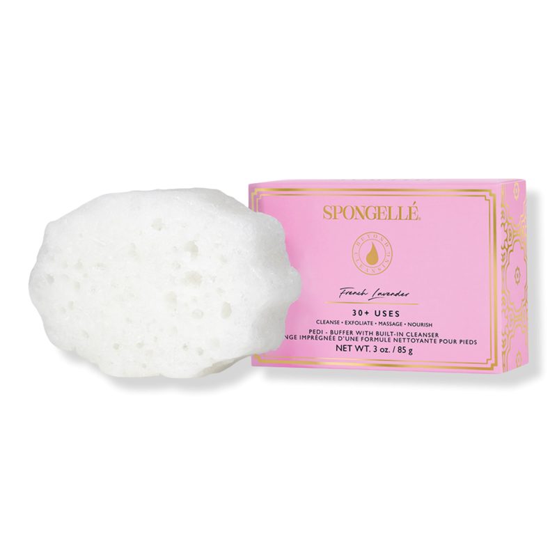 French Lavender Daisy Collection Pedi Buffer Body Wash Infused Exfoliating Foot Heel Scrub