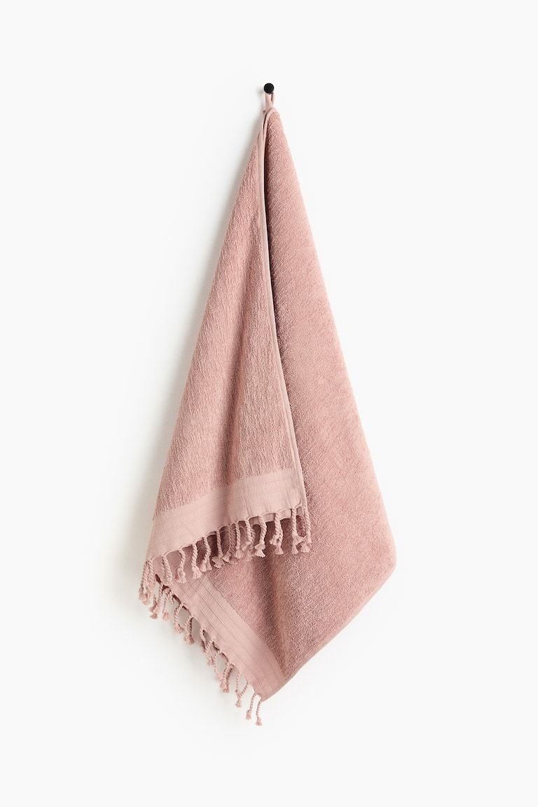 Fringed Cotton Bath Towel