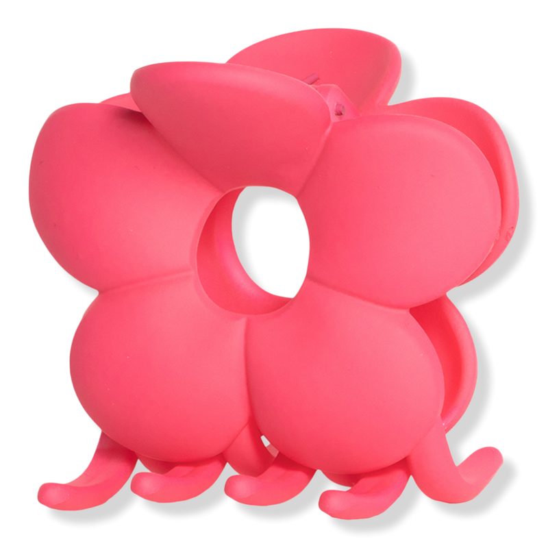 Full Bloom Claw Clip - Hot Pink
