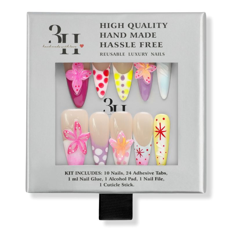 Garden Flutter Press-On Nails - Medium