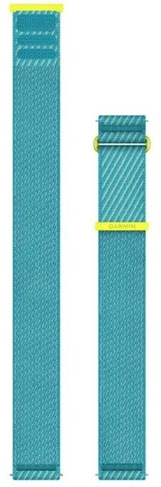 Garmin Nylon ComfortFit Quick Release 22 mm, Amp Yellow/Turquoise