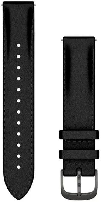 Garmin Quick Release (18 mm) Leather, Black - Slate