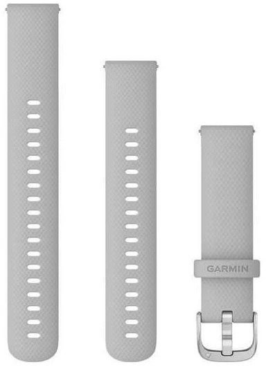 Garmin Quick Release (18 mm) Silicone, Mist Gray - Silver